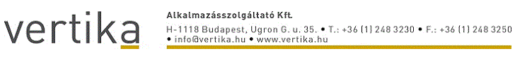 Vertika Alkalmaz�sszolg�ltat� Kft.